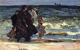 A Family at the Beach by Edward Henry Potthast